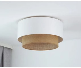 Duolla - Plafoniera BOHO 1xE27/15W/230V diametro 45 cm bianco/marrone