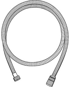 GROHE 22101000 - VITALIOFLEX METAL LONG-LIFE Tubo doccia da 1500 mm, cromato