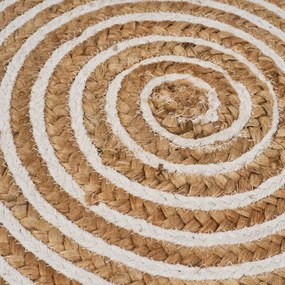 Tappeto rotondo in juta colore naturale ø 100 cm Natur - Casa Selección