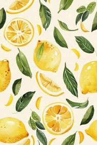 Carta da parati – Limoni freschi