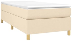 Giroletto a molle crema 90x200 cm in tessuto