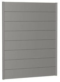Frangivista in acciaio metallizzato grigio BIOHORT L 145 x H 182 cm, spessore 44 mm