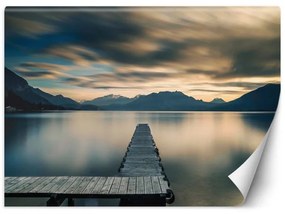 Carta Da Parati, Ponte di legno con vista sul lago