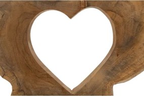 Scultura Hasi In Teak Riciclato Cm 28X10X38 (Pezzi Unici - Non Rip. In Serie)