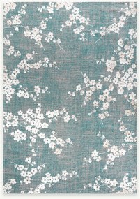 Tappeto jacquard lavabile da interno-esterno Sakura