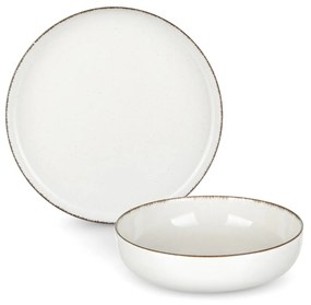 Servizio 24 piatti stoneware avorio Nordic Brillo