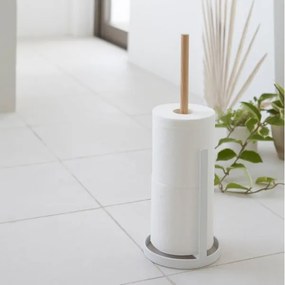 Portarotolo bianco con dettaglio in faggio Tosca - YAMAZAKI