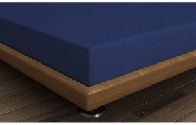 Lenzuolo con angoli in blu scuro in cotone 140x200 cm – Mijolnir