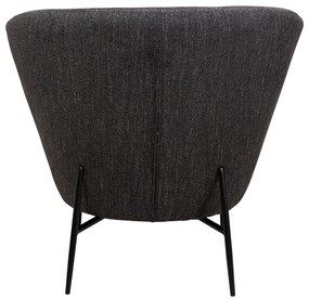 Poltrona antracite in tessuto bouclé Orbit - DAN-FORM Denmark