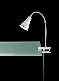 Lampa a morsetto led c/flex bianca arras r22711101