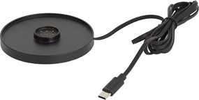 Lampada da tavolo da esterno nera ricaricabile con stazione di ricarica IP65 - Grill