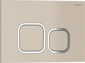 Mexen Tex 03 pulsante di scarico, beige - 6103-07
