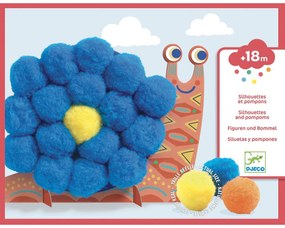 Gioco d'arte - collage di grandi pompon