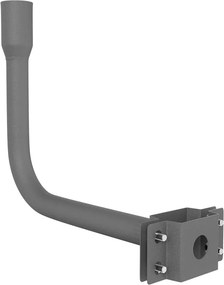 Braccio Curvo da Parete per Lampioni e Armature con attacco Ø60 mm