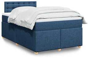 Giroletto A Molle Con Materasso Blu 120x200 Cm İn Tessuto /