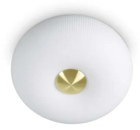 Plafoniera Moderna Arizona Vetro Bianco 2 Luci Gx53 9W 3000K Luce Calda