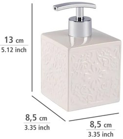 WENKO 22650100 - Dispenser per sapone CORDOBA 500 ml bianco
