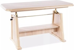 Tavolo trasformabile Beata in finitura rovere sonoma con struttura in legno – 130/170x67x60/77 cm