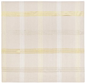 Centrotavola natalizio tartan beige e oro