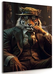 Stampa su tela – Gangster animale tigre