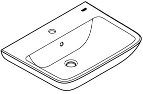 GROHE 39950000 - Lavabo START EDGE 600 × 448 mm ceramica/bianco