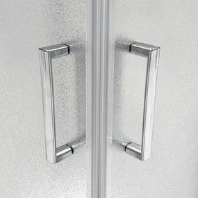 Box doccia angolare 70x70 cm doppio scorrevole vetro stampato Tay