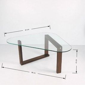 Tavolino marrone 81x96 cm Cam - Neostill