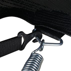 Trampolino Tappeto Elastico Ø244x240 cm con Rete e Bordo Imbottito Blu e Nero...