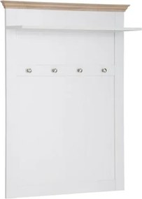 Appendiabiti da parete bianco con dettagli in rovere Bruce - Støraa