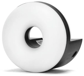 Applique Led da parete Donut 10W rotondo Nero IP65 Bianco freddo 6500K Aigostar