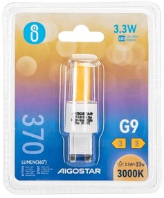 Lampadina LED G9/3,3W/230V 3000K - Aigostar