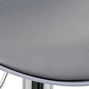 Sgabelli da bar grigi ad altezza regolabile in similpelle in set di 2 (altezza seduta 56,5 cm) - Casa Selección