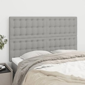 Testiere 4 Pz Grigio Chiaro 72x5x78/88 Cm İn Tessuto /