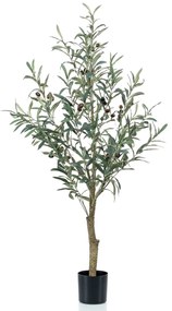 Ulivo Artificiale 115 Cm İn Vaso Di Plastica /