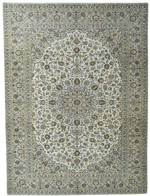 Kashan Tappeto 300 x 400 Beige (Iran) Annodato A Mano