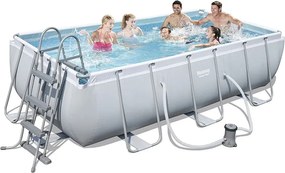 Piscina Bestway 56441 404x201x100 cm Power Steel Frame Rettangolare pompa scala