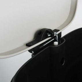 Cestino per la spazzatura bianco opaco in acciaio con pedale 50 l Akira – Spirella