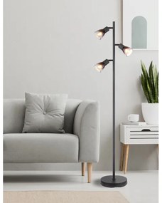 Globo 54312-3S - Lampada con piedistallo SATELLA 3xE14/25W/230V nero