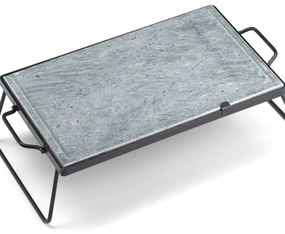 Pietra per barbecue in pietra con piedi OMPAGRILL 50 x 30 cm