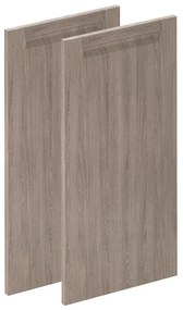 Anta per pensile basso, angolare interno DELINIA ID Evora L 36.7 x  H 76.5 cm rovere chiaro opaco