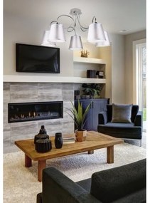 Lampadario a sospensione con supporto rigido LUK 5xE14/40W/230V