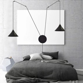 Piantana a Sospensione ABRAMO 2 WHITE o Black