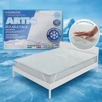 Topper matrimoniale memory effetto rinfrescante Artic