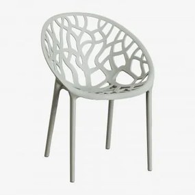 Confezione da 4 sedie da giardino impilabili Ores Verde Kaki - Sklum