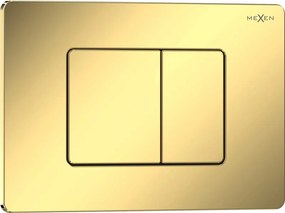 Mexen Tex 05 pulsante di scarico acciaio inossidabile, oro champagne lucido - 6105-08