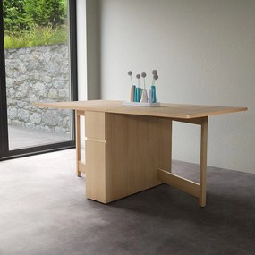 Tavolo da pranzo pieghevole 170x90 cm Kungla - Woodman