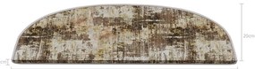 Gradini beige in set da 16 pezzi 20x65 cm Abstract - Vitaus