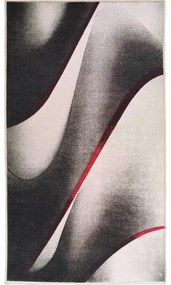 Tappeto lavabile bianco e nero 180x120 cm - Vitaus