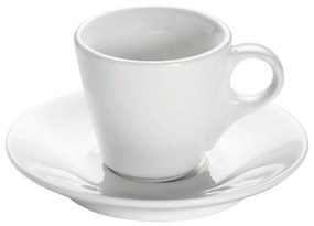 Tazza in porcellana bianca con piattino Basic Espresso, 70 ml - Maxwell &amp; Williams