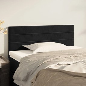 Testiera Nera 80x5x78/88 Cm İn Velluto /
